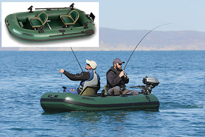 Sea Eagle Hunter Green Stealth Stalker inflatable fishing boat