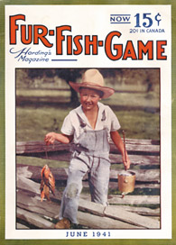 June 1941 Boy with stringer of panfish